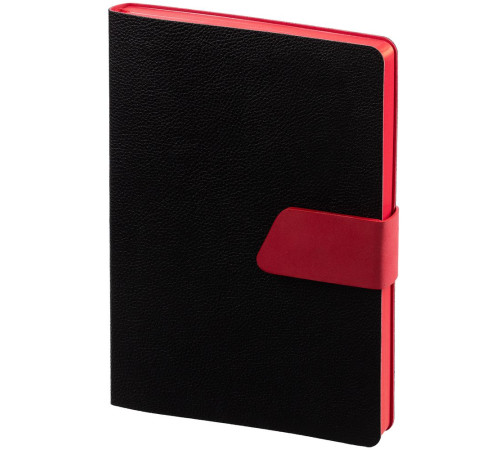 Ежедневник Boom, недатированный, черный с красным