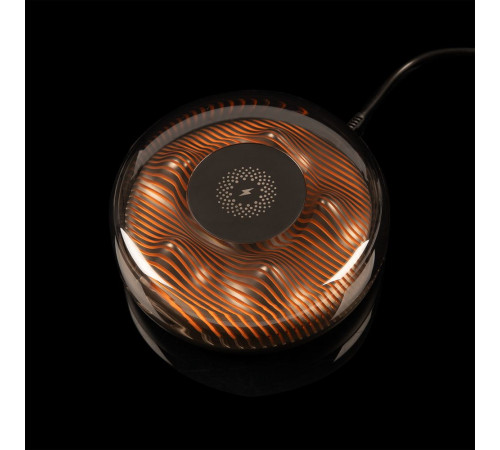 Станция беспроводной зарядки с подсветкой apexPoint ver.2, черная