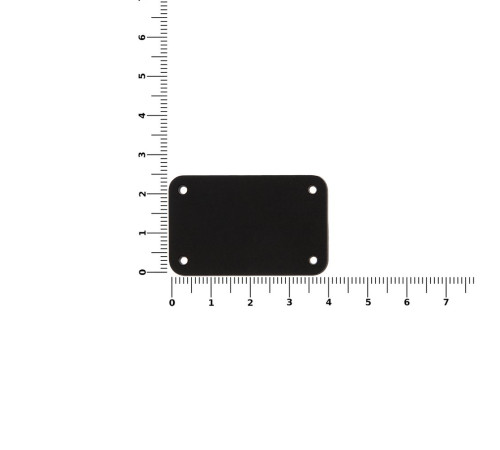 Лейбл из ПВХ Kreta, S, черный