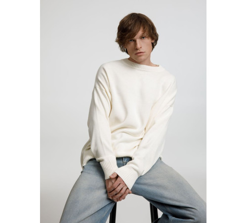 Джемпер оверсайз унисекс Stated в сумке, белый (молочный)