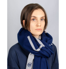Шарф Bereg, серый с синим