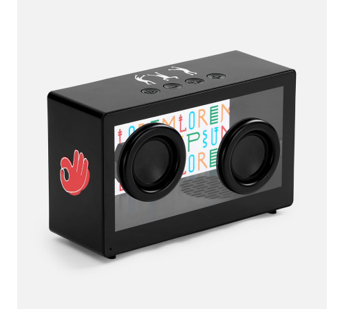 Bluetooth-колонка со светомузыкой Sensofonic, черная