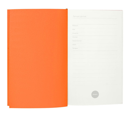 Ежедневник Flat Mini, недатированный, оранжевый