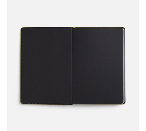 Ежедневник Alanis, недатированный, черный с желтым