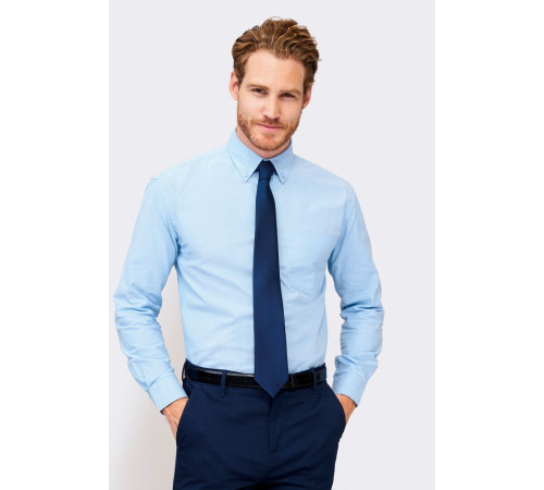Рубашка мужская с длинным рукавом Boston, голубая