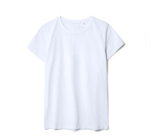 Футболка женская T-bolka Stretch Lady, белая (холодный оттенок)