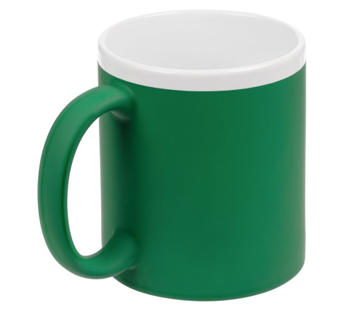 Кружка StopSpot с покрытием софт-тач, зеленая