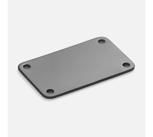 Шильдик металлический Furo, серый металлик