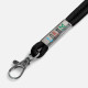 Шнурок для бейджа Tube Metal, черный