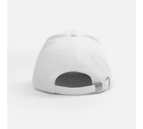 Бейсболка Classic 2.0, белая с темно-синим кантом