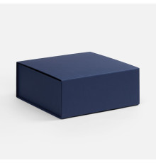 Коробка складная Quadra Fold, темно-синяя