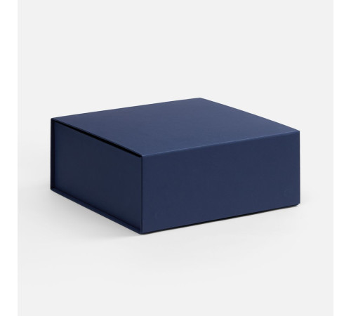 Коробка складная Quadra Fold, темно-синяя