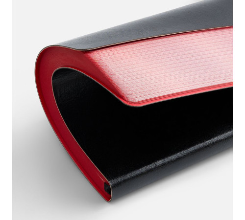 Ежедневник Doppio, недатированный, черный с красным