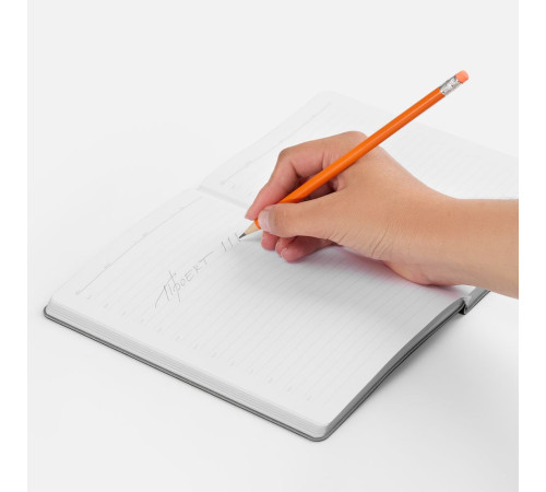 Карандаш простой Hand Friend с ластиком, оранжевый