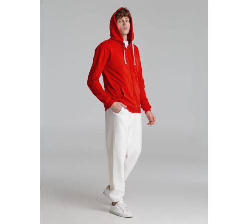 Толстовка на молнии с капюшоном Unit Siverga, красная