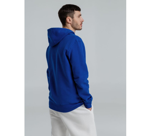 Толстовка на молнии с капюшоном унисекс King, ярко-синяя