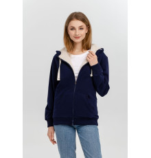 Толстовка на молнии Kulonga Sherpa, темно-синяя