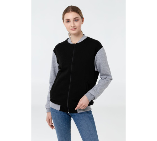 Бомбер College, молочно-белый