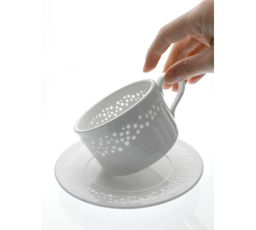 Чайная пара Coralli Luziano, белая