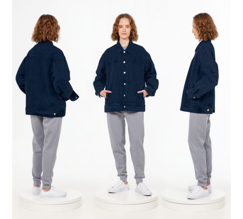 Куртка джинсовая O1, темно-синяя