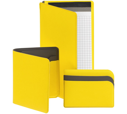 Картхолдер с отделением для купюр Dual, желтый