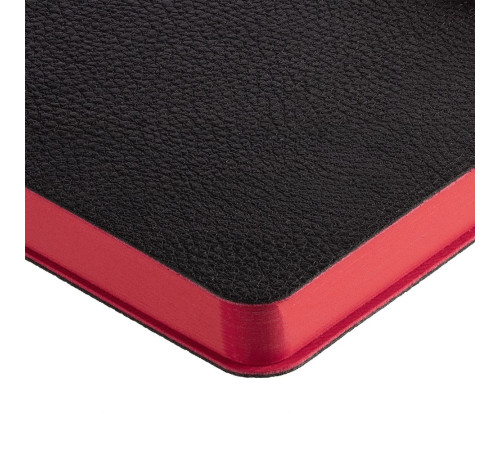 Ежедневник Boom, недатированный, черный с красным