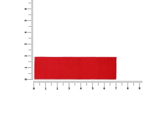 Лейбл тканевый Epsilon, XS, красный