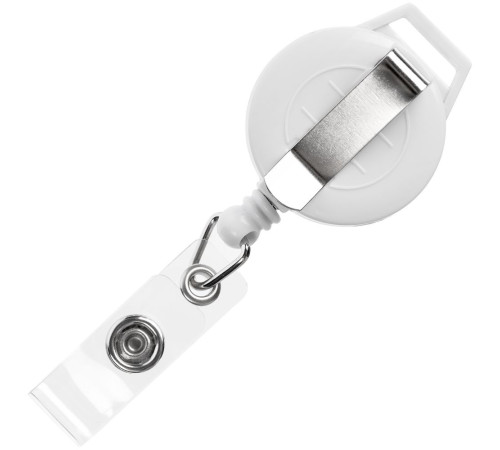 Ретрактор Attach New с ушком под ленту, белый
