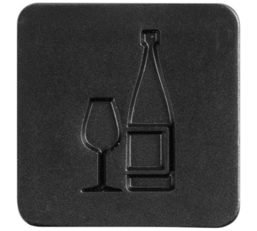 Шильдик на резинку Band, вино