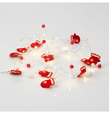 Гирлянда Merry Mittens, красная