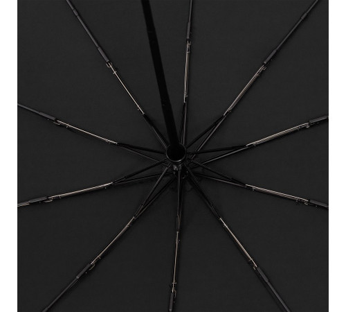 Зонт складной Cloudburst в подарочной упаковке, черный