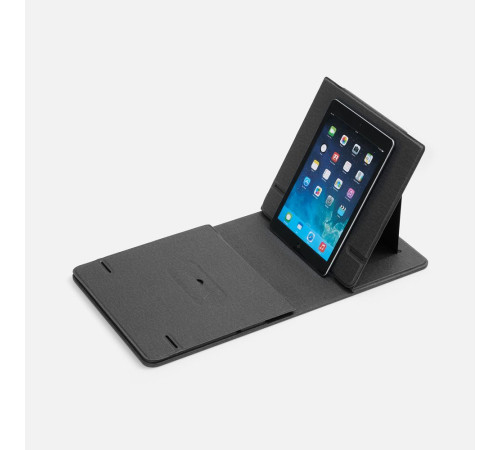 Складной стол для ноутбука с беспроводной зарядкой Kickstand Table, серый