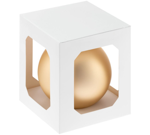 Елочный шар Finery Matt, 10 см, матовый золотистый