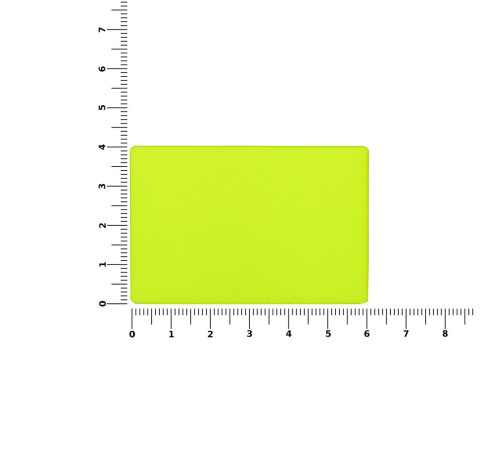 Наклейка тканевая Lunga, L, желтый неон
