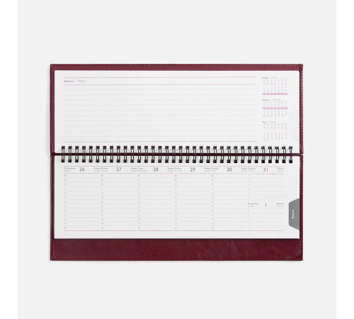 Планинг Faro, датированный, бордовый