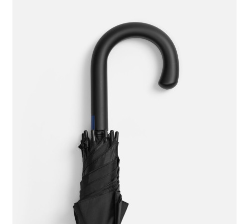 Зонт-трость Hidecolor с цветными спицами, черный с синим