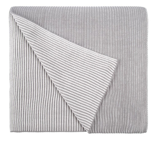 Шарф Nobilis, белый с серым