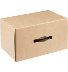 Коробка Matter High Light, крафт с черной ручкой