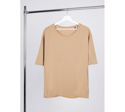 Футболка оверсайз унисекс Vozduh, бежевая