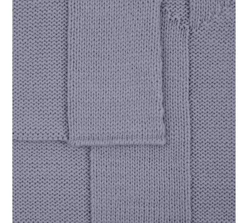 Плед Rombus, серый (стальной)