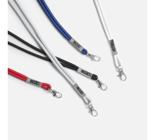 Шнурок для бейджа Tube Metal, черный