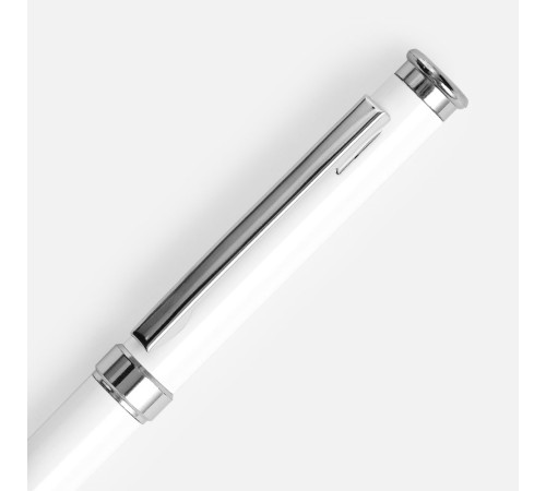 Ручка шариковая Finn Chrome, белая