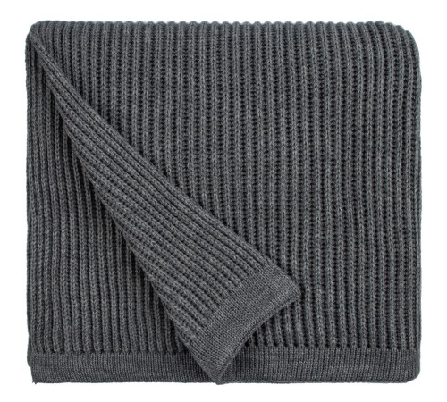 Плед Shirr, серый меланж