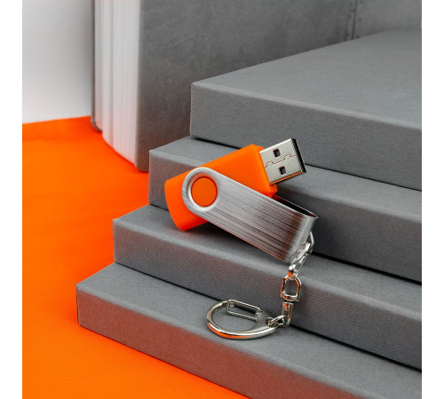 Флешка Twist, оранжевая, 8 Гб