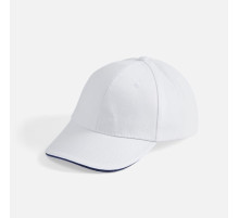 Бейсболка Buffalo, белая с темно-синим