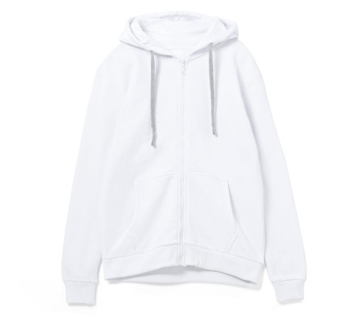 Толстовка на молнии с капюшоном Unit Siverga, белая