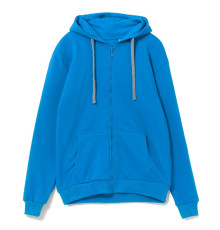 Толстовка с капюшоном на молнии Unit Siverga Heavy, бирюзовая