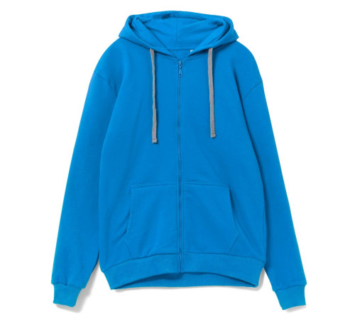 Толстовка с капюшоном на молнии Unit Siverga Heavy, бирюзовая