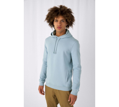 Толстовка с капюшоном унисекс BNC Inspire (Organic), серый меланж