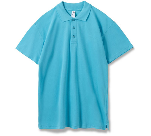 Рубашка поло мужская Summer 170, бирюзовая